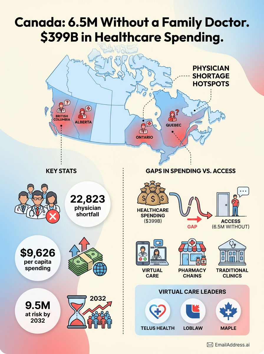 Canadian HCPs, Canada HCP Data Infographic