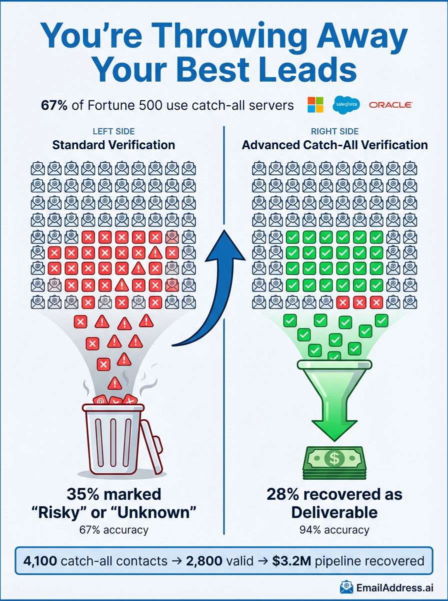 Catch All Verification1, Global Email Data Infographic