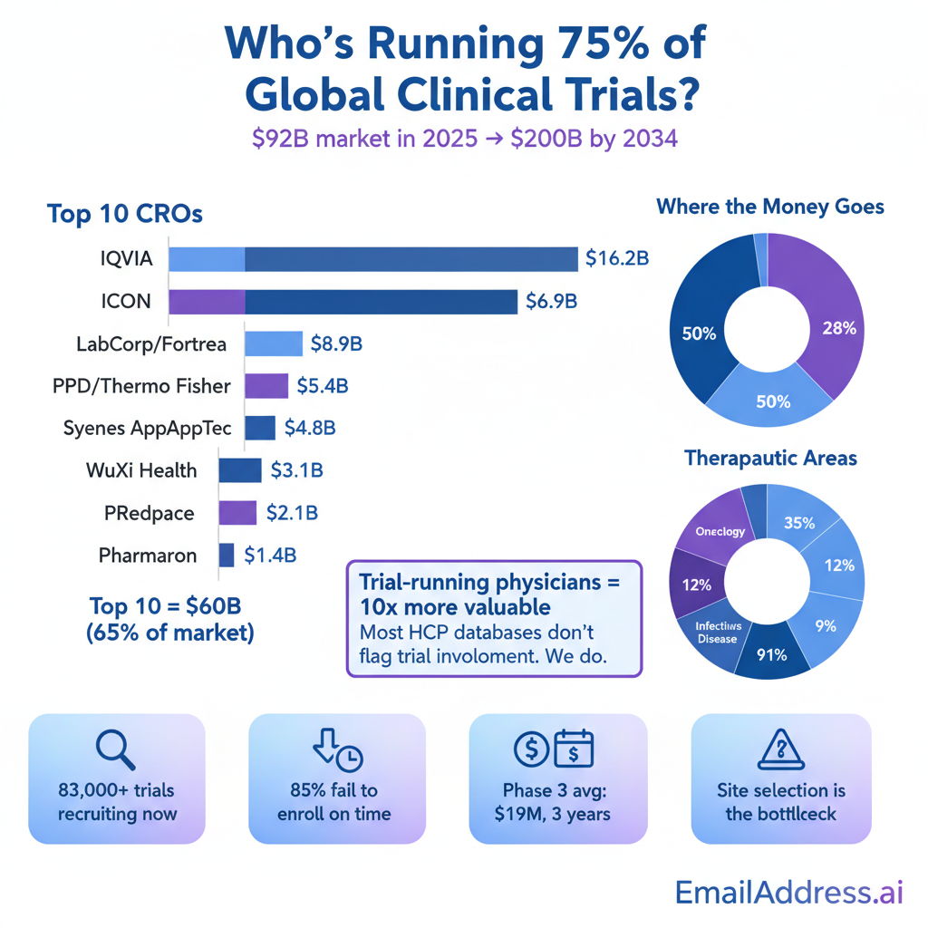 Clinical Trials, Global Clinical Trials Infographic