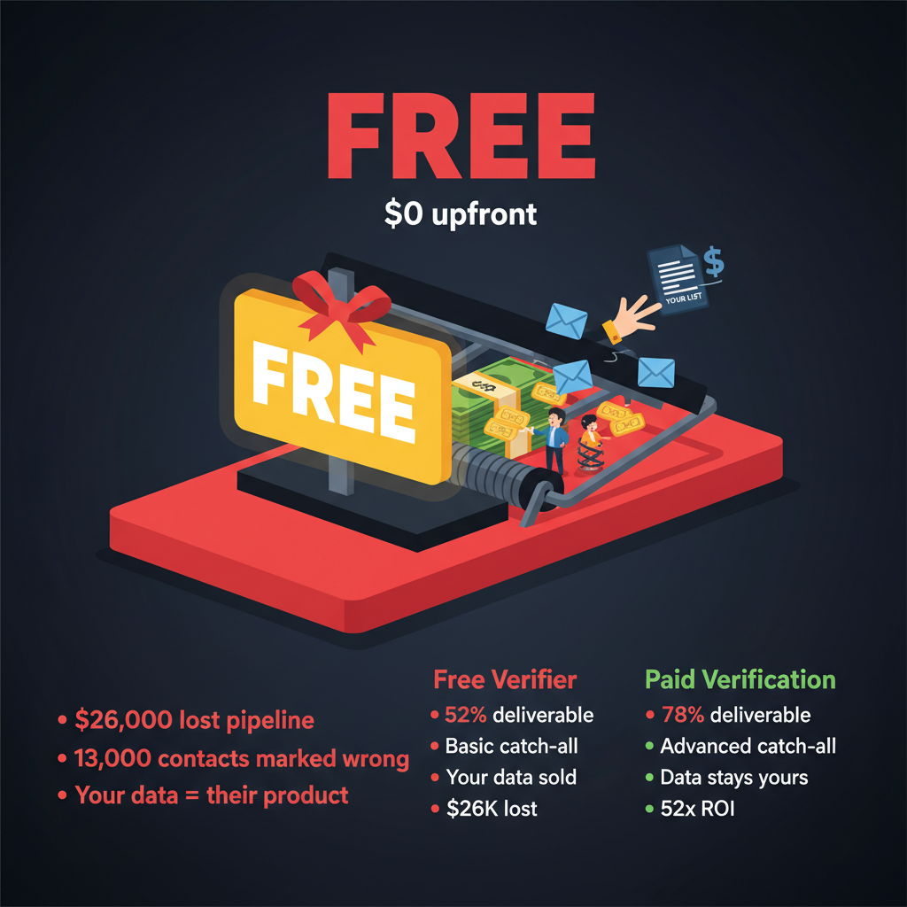 Free Verification, Global Email Data Infographic