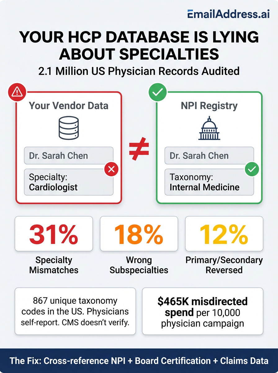 HCP NPI, US HCP Data Infographic