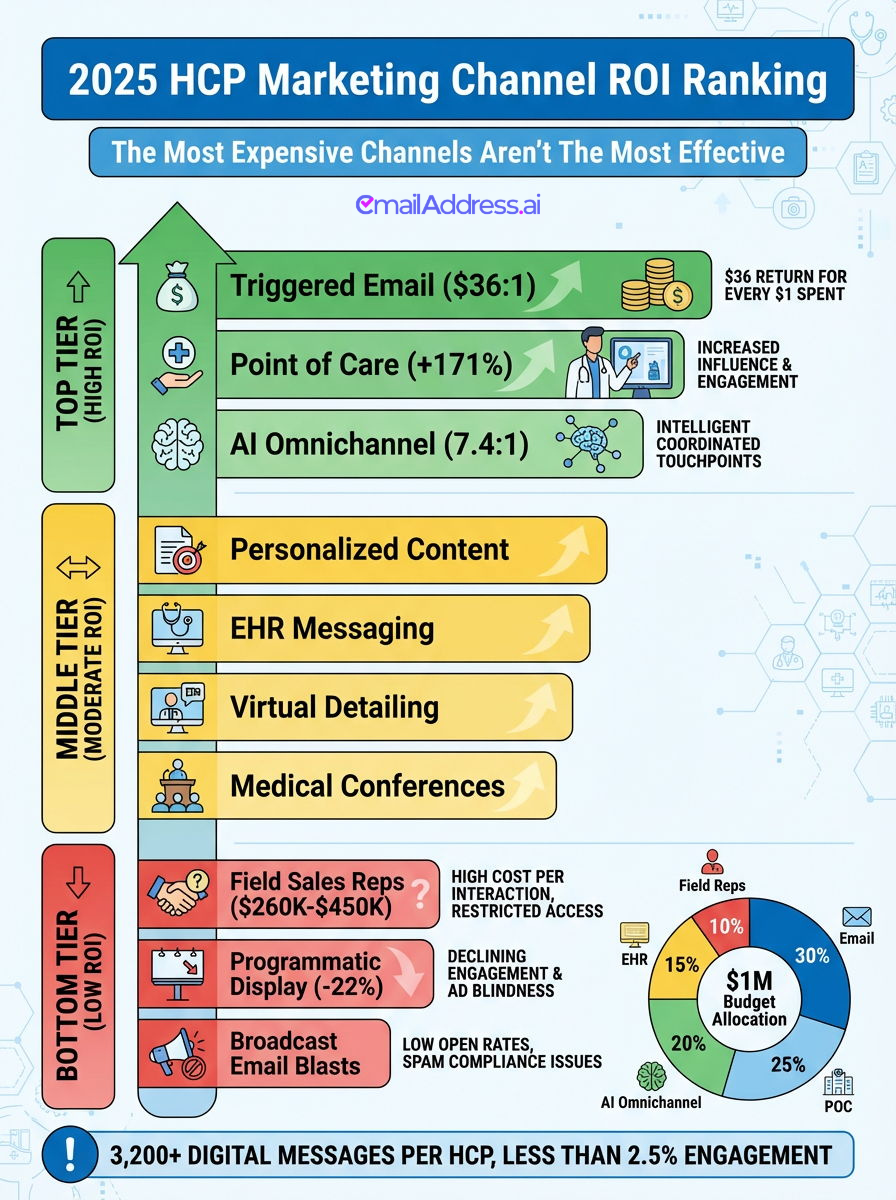 HCP Spends, US HCP Data Infographic