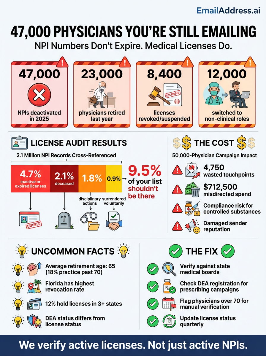 NPI Verified, US HCP Data Infographic