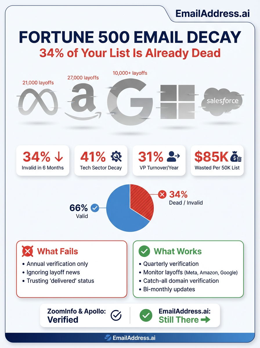 Fortune Bad Data, Global B2B Data Infographic