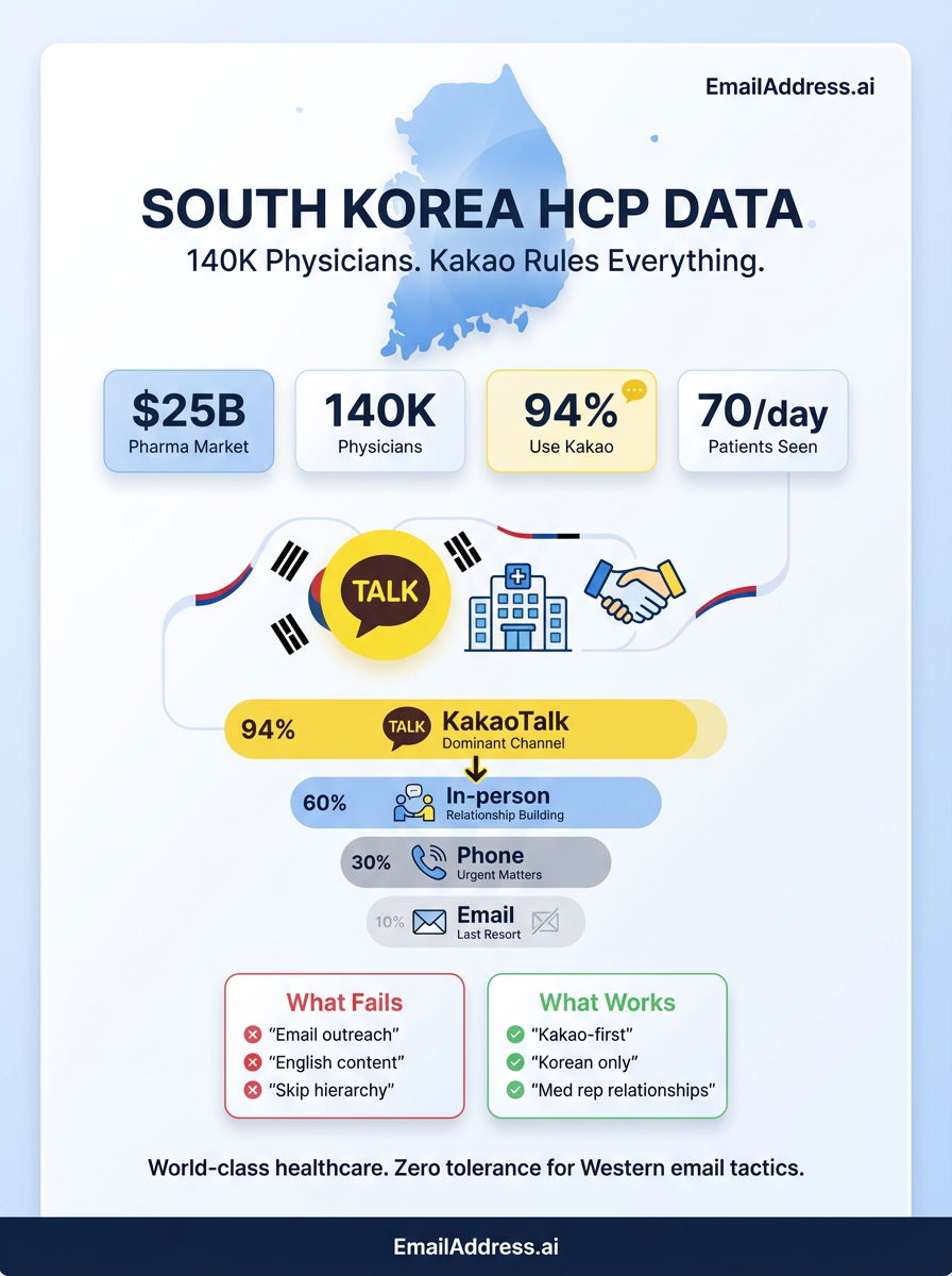 South Korea B2B Data, Asia B2B Data Infographic